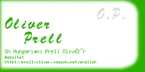 oliver prell business card